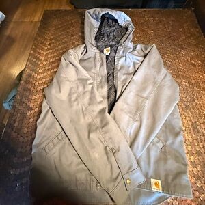 Carhartt Men's Gray Hooded Jacket